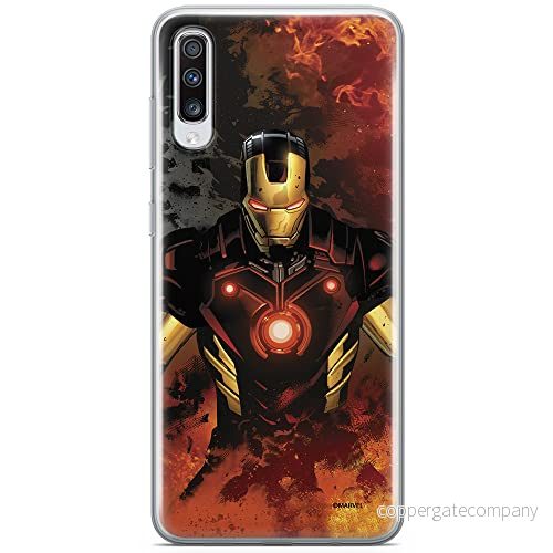 ERT GROUP mobiltelefonfodral för Samsung A70 originalt och officiellt licensierat Marvel mönster Iron Man 003 optimalt anpassad till formen på mobiltelefonen, fodral tillverkad av TPU plast 5902980413649