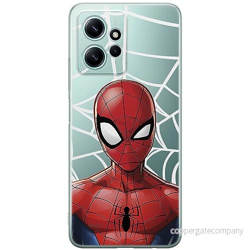 ERT GROUP mobiltelefonfodral för Xiaomi REDMI NOTE 12 4G originalt och officiellt licensierat Marvel mönster Spider Man 012 optimalt anpassad till formen på mobiltelefonen, gedeeltelijk transparant 5905511952358