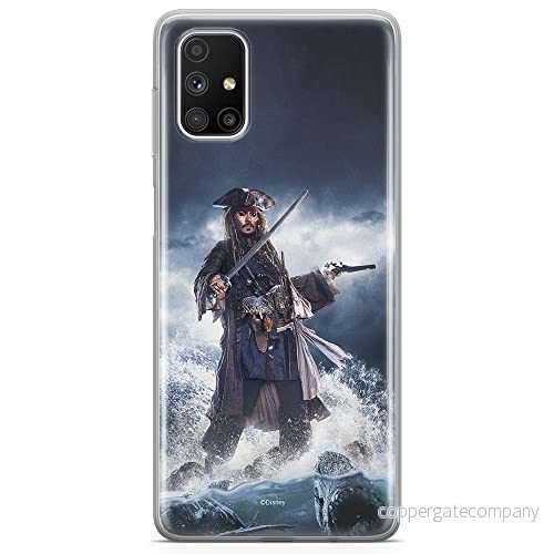 ERT GROUP mobiltelefonfodral för Samsung M51 originalt och officiellt licensierat Disney mönster Pirates of the Caribbean 002 Vit anpassad till formen på mobiltelefonen, fodral tillverkad av TPU plast 5904805483523