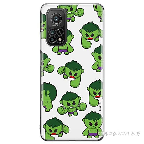 ERT GROUP mobiltelefonfodral för Xiaomi MI 10T 5G / PRO originalt och officiellt licensierat Marvel mönster Hulk 006 anpassad till formen på mobiltelefonen, fodral tillverkad av TPU plast 5904805241703