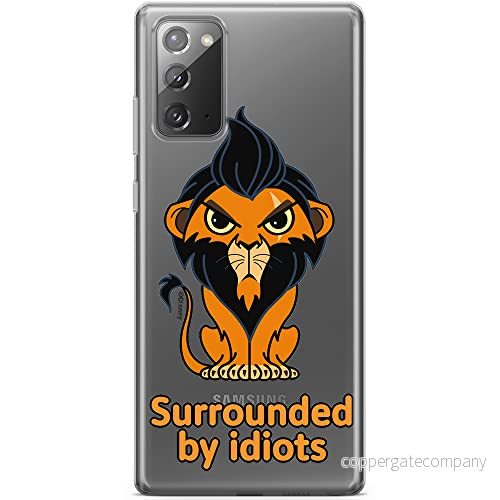 ERT GROUP mobiltelefonfodral för Samsung GALAXY NOTE 20 originalt och officiellt licensierat Disney mönster Scar 001 optimalt anpassad till formen på mobiltelefonen, gedeeltelijk transparant 5905131438737