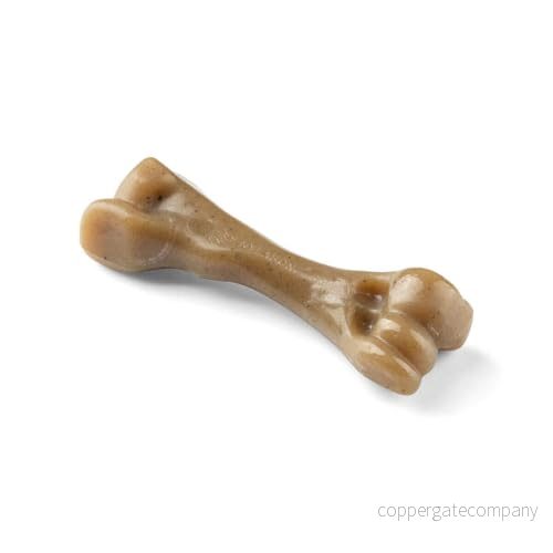 Nylabone maximal styrka tuff extrem valp gourmet lårben hund tuggleksak, vuxna tänder, infunderad med extra baconsmak genom, liten, för valpar 0 11 kg 18214853367