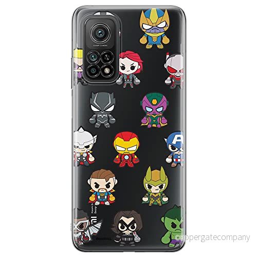 ERT GROUP mobiltelefonfodral för Xiaomi Redmi Note 11T 5G/11S 5G/POCO M4 Pro 5G originalt och officiellt licensierat Marvel mönster Avengers 025, gedeeltelijk transparant 5904805628177
