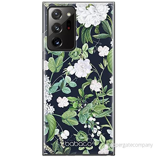 ERT GROUP mobiltelefonfodral för Samsung GALAXY NOTE 20 ULTRA originalt och officiellt licensierat Babaco mönster Flowers 034 anpassad till formen på mobiltelefonen, fodral tillverkad av TPU plast 5905131289995