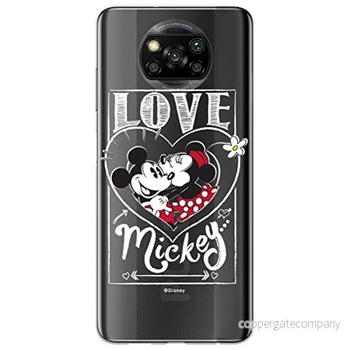 ERT GROUP mobiltelefonfodral för Xiaomi POCOPHONE X3 originalt och officiellt licensierat Disney mönster Mickey & Minnie 002 optimalt anpassad till formen på mobiltelefonen, gedeeltelijk transparant 5903537121840