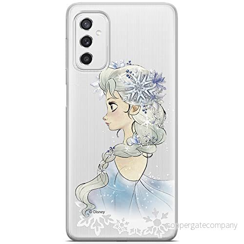 ERT GROUP mobiltelefonfodral för Samsung M52 5G originalt och officiellt licensierat Disney mönster Elsa 010 optimalt anpassad till formen på mobiltelefonen, gedeeltelijk transparant 5904805485862