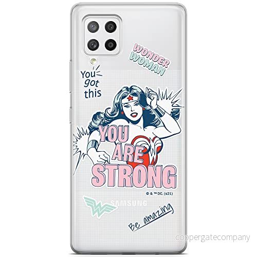 ERT GROUP mobiltelefonfodral för Samsung A42 5G originalt och officiellt licensierat DC mönster Wonder Woman 025 optimalt anpassad till formen på mobiltelefonen, gedeeltelijk transparant 5903932934045