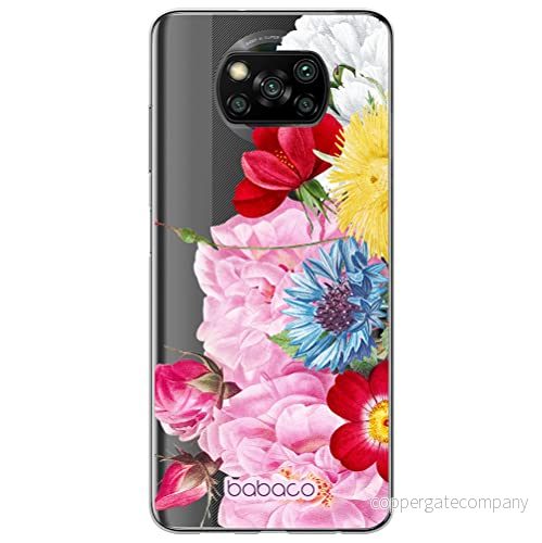 ERT GROUP mobiltelefonfodral för Xiaomi POCOPHONE X3 originalt och officiellt licensierat Babaco mönster Flowers 056 optimalt anpassad till formen på mobiltelefonen, gedeeltelijk transparant 5905131362049