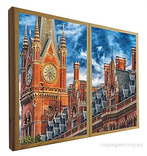 CCRETROILUMINADOS Dekorativa Falska Fönster Upplyst Big Ben London 683489937311