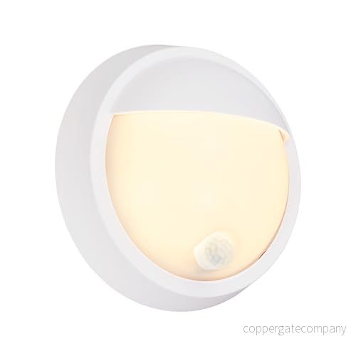 Briloner LED Utomhusvägglampa 3785016 - Vit - Ø 17 cm - Rörelsevakt 4002707447320