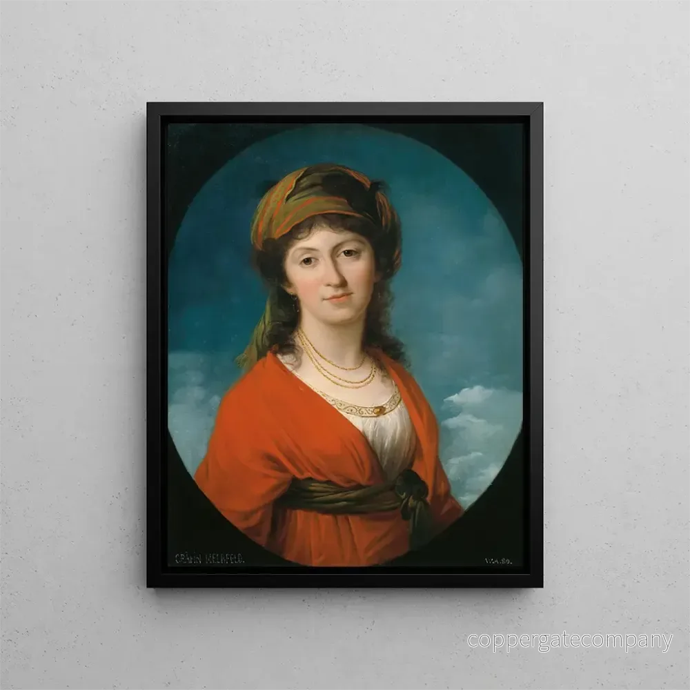 Målning Marie-Thérèse grevinna Meerfeld, född grevinna Dietrichstein - Angelica Kauffman | Konsttryck