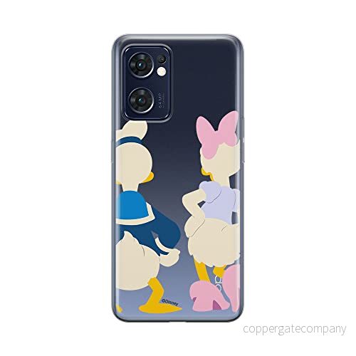 ERT GROUP mobiltelefonfodral för Oppo RENO 7 5G originalt och officiellt licensierat Disney mönster Donald & Daisy 001 optimalt anpassad till formen på mobiltelefonen, gedeeltelijk transparant 5905511304072