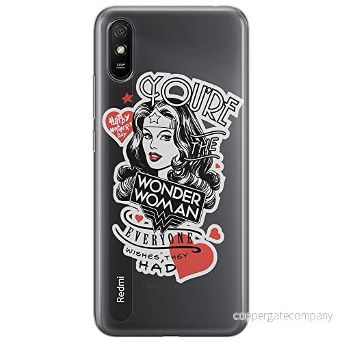 ERT GROUP mobiltelefonfodral för Xiaomi REDMI 9A originalt och officiellt licensierat DC mönster Wonder Woman 014 optimalt anpassad till formen på mobiltelefonen, gedeeltelijk transparant 5903040298633