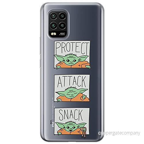 ERT GROUP mobiltelefonfodral för Xiaomi MI 10 LITE originalt och officiellt licensierat Star Wars mönster Baby Yoda 009 optimalt anpassad till formen på mobiltelefonen, gedeeltelijk transparant 5903537165547