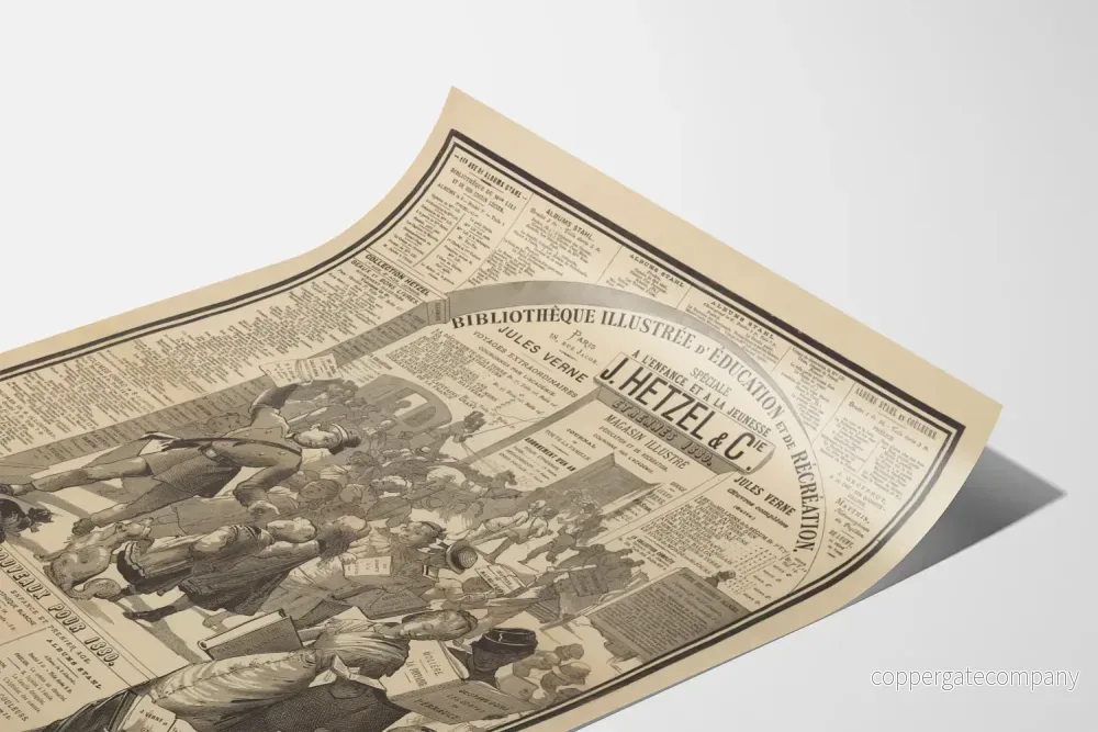 Vintage utbildnings- och fritidsplakat 1880 - J. Hetzel & Cie - Bild 3