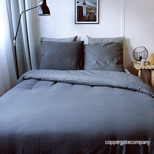 Enjoy Home påslakan med 2 sits i bomull 260 x 240 cm kollektion 1 tryckknapp + örngott 63 3661090134814