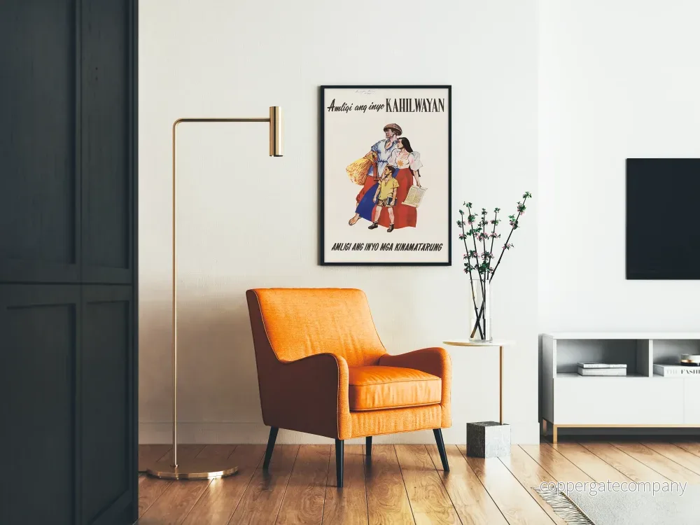 Vintageposter för Krig och Frihet på Filippinerna - Historisk Väggdekoration - Bild 2
