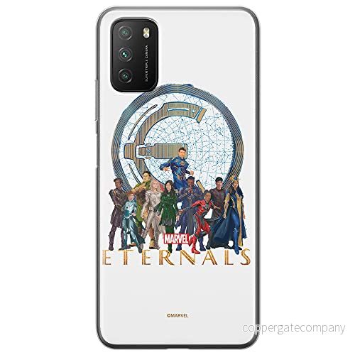 ERT GROUP mobiltelefonfodral för Xiaomi REDMI 9T originalt och officiellt licensierat Marvel mönster Eternals 006 optimalt anpassad till formen på mobiltelefonen, fodral tillverkad av TPU plast 5904805602153