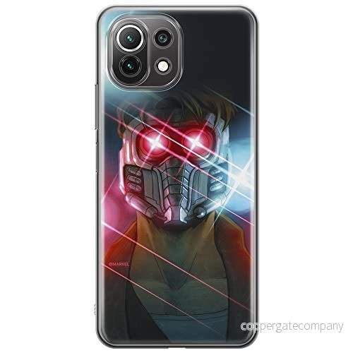 ERT GROUP mobiltelefonfodral för Xiaomi 11 LITE 4G/5G originalt och officiellt licensierat Marvel mönster Star Lord 003, fodral tillverkad av TPU plast 5903932728477