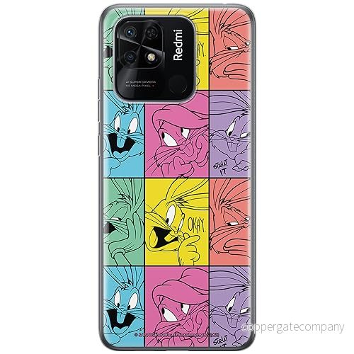 ERT GROUP mobiltelefonfodral för Xiaomi REDMI 10C originalt och officiellt licensierat Looney Tunes mönster Bugs 026 optimalt anpassad till formen på mobiltelefonen, fodral tillverkad av TPU plast 5905795093013