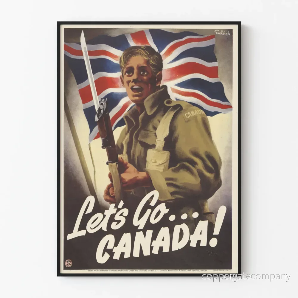 Vintage propagandaposter « Let's Go Canada ! »