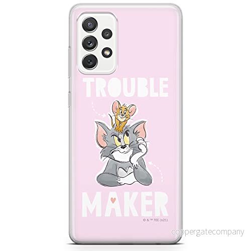 ERT GROUP mobiltelefonfodral för Samsung A73 5G originalt och officiellt licensierat Tom and Jerry mönster 006 optimalt anpassad till formen på mobiltelefonen, fodral tillverkad av TPU plast 5904805519796