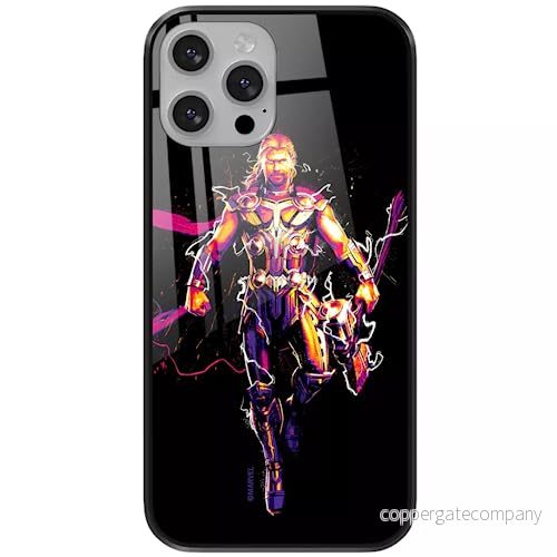 ERT GROUP mobiltelefonfodral för Apple Iphone 13 PRO originalt och officiellt licensierat Marvel mönster Thor 005 tillverkad av härdat glas, skyddsfodral 5904805880841