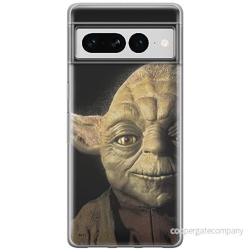 ERT GROUP mobiltelefonfodral för Google PIXEL 7 PRO originalt och officiellt licensierat Star Wars mönster Yoda 004 optimalt anpassad till formen på mobiltelefonen, fodral tillverkad av TPU plast 5905795181192