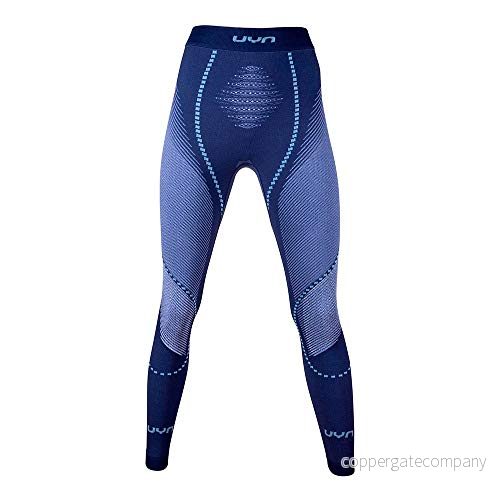UYN Dam ambityon Uw Pant lång funktionella kalsonger, djupblå/vit/ljusblå, L/XL 8054216261405
