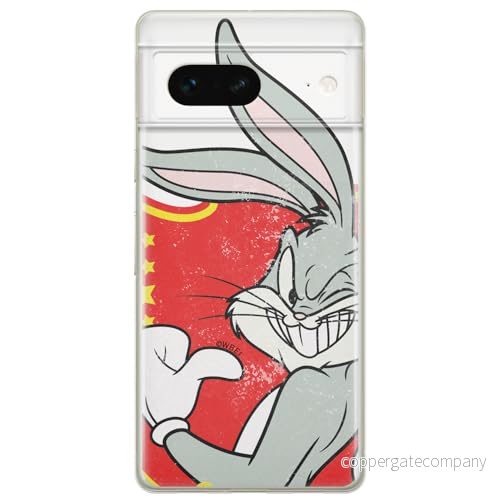 ERT GROUP mobiltelefonfodral för Google PIXEL 7 originalt och officiellt licensierat Looney Tunes mönster Bugs 010 optimalt anpassad till formen på mobiltelefonen, fodral tillverkad av TPU plast 5905795143541