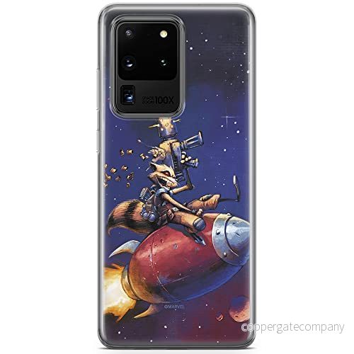 ERT GROUP Mobiltelefonskal för Samsung S20 Ultra original och officiellt licenserat Marvel mönster Rocket 007 perfekt anpassat till mobiltelefonens form, TPU fodral 5903537498799