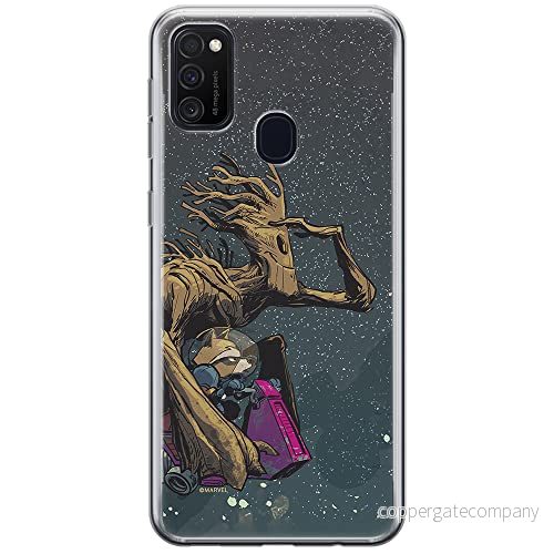 ERT GROUP mobiltelefonfodral för Samsung M21 originalt och officiellt licensierat Marvel mönster Guardians of the Galaxy 003 anpassad till formen på mobiltelefonen, fodral tillverkad av TPU plast 5903537837635