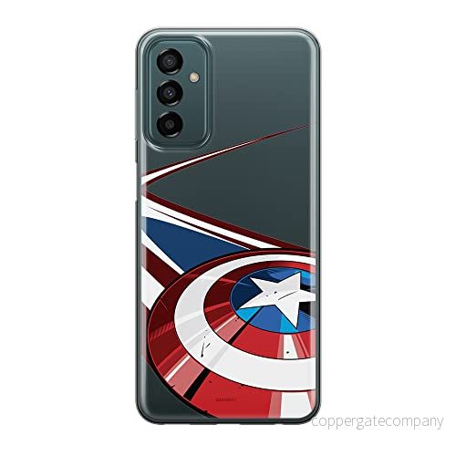 ERT GROUP mobiltelefonfodral för Samsung M13 4G/M23 5G/F23 originalt och officiellt licensierat Marvel mönster Captain America 008 anpassad till formen på mobiltelefonen, gedeeltelijk transparant 5905511361921