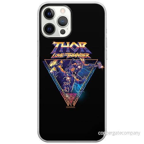 ERT GROUP mobiltelefonfodral för Iphone 12/12 PRO originalt och officiellt licensierat Marvel mönster Thor 003 optimalt anpassad till formen på mobiltelefonen, fodral tillverkad av TPU plast 5904805157981