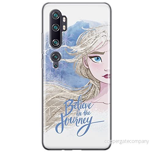 ERT GROUP mobiltelefonfodral för Xiaomi MI NOTE 10 / PRO originalt och officiellt licensierat Disney mönster Elsa 015 anpassad till formen på mobiltelefonen, fodral tillverkad av TPU plast 5904805582745
