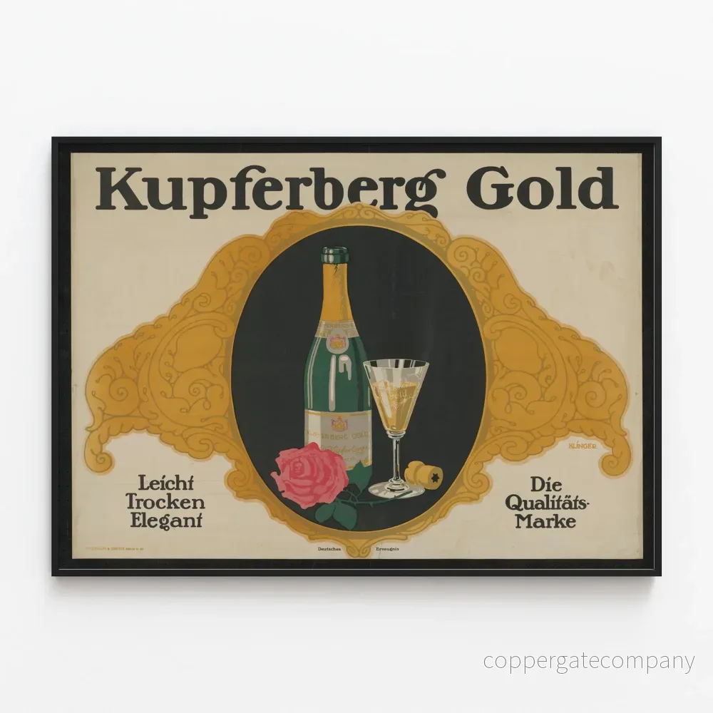 Vintageposter Kupferberg Gold - Elegant och sofistikerad reklam