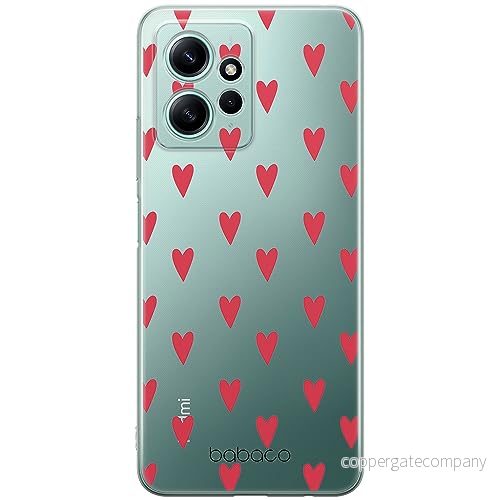 ERT GROUP mobiltelefonfodral för Xiaomi REDMI NOTE 12 4G originalt och officiellt licensierat Babaco mönster Hearts 004 optimalt anpassad till formen på mobiltelefonen, gedeeltelijk transparant 5905511943417