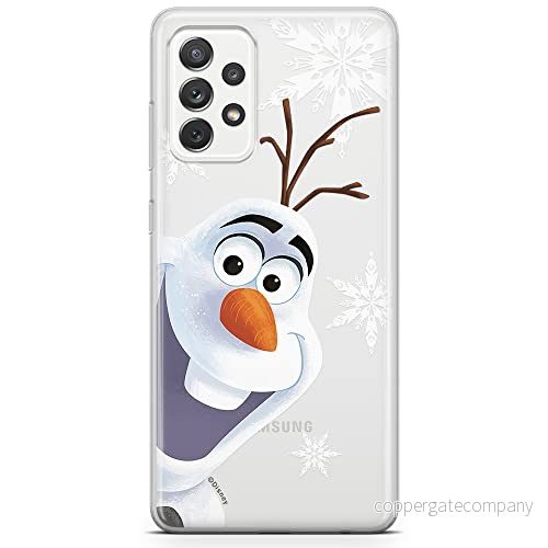 ERT GROUP mobiltelefonfodral för Samsung A73 5G originalt och officiellt licensierat Disney mönster Olaf 002 optimalt anpassad till formen på mobiltelefonen, gedeeltelijk transparant 5904805512612