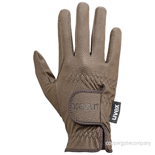 uvex sportstyle elastisk ridhandske för dam och herr mycket bra grepp & hållbarhet anpassad pekskärm brown 6.5 4043197267562