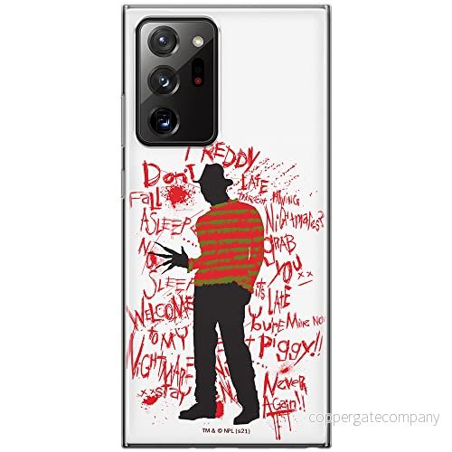 ERT GROUP mobiltelefonfodral för Samsung GALAXY NOTE 20 ULTRA originalt och officiellt licensierat Horror mönster Nightmare of Elm Street 010, fodral tillverkad av TPU plast 5905511093075