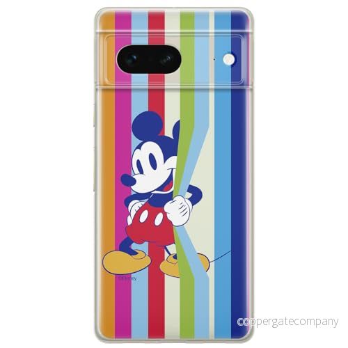 ERT GROUP mobiltelefonfodral för Google PIXEL 7 originalt och officiellt licensierat Disney mönster Mickey 026 optimalt anpassad till formen på mobiltelefonen, gedeeltelijk transparant 5905795140243