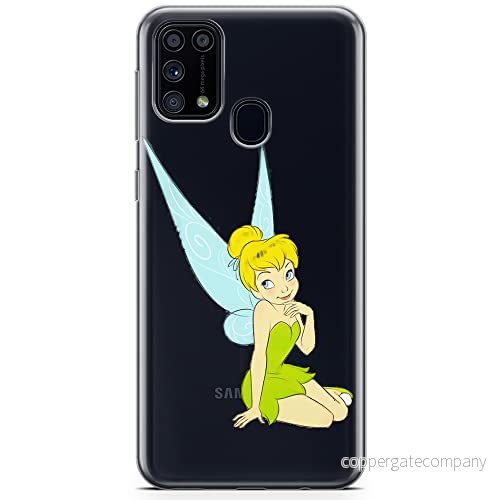 ERT GROUP mobiltelefonfodral för Samsung M31 originalt och officiellt licensierat Disney mönster Tinker Bell 005 optimalt anpassad till formen på mobiltelefonen, gedeeltelijk transparant 5905131132659