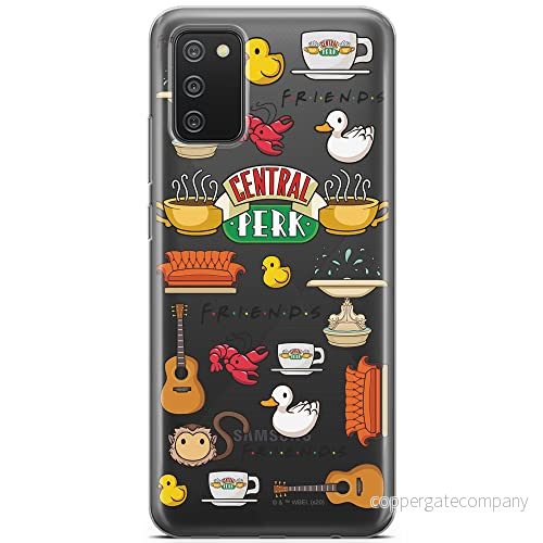 ERT GROUP mobiltelefonfodral för Samsung A02S originalt och officiellt licensierat Friends mönster 014 optimalt anpassad till formen på mobiltelefonen, gedeeltelijk transparant 5903932739732