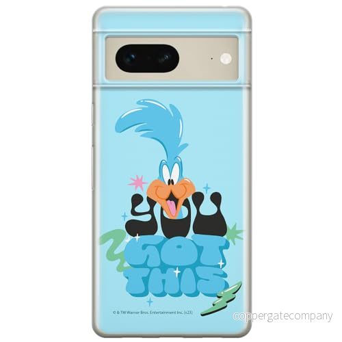 ERT GROUP mobiltelefonfodral för Google PIXEL 7 originalt och officiellt licensierat Looney Tunes mönster Road Runner 003 anpassad till formen på mobiltelefonen, fodral tillverkad av TPU plast 5905795156107