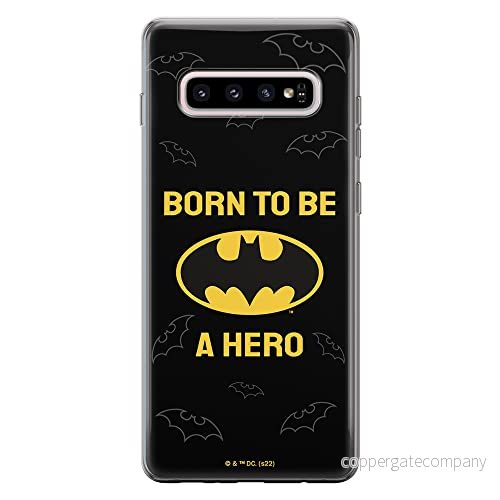 ERT GROUP mobiltelefonfodral för Samsung S10 PLUS originalt och officiellt licensierat DC mönster Batman 058 optimalt anpassad till formen på mobiltelefonen, fodral tillverkad av TPU plast 5905131537997