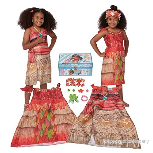 Disney Princess 221344 VAI 2 Klädesplagg i Vaiana stil, 150180 cm långa 11 delar, brun 192995221345