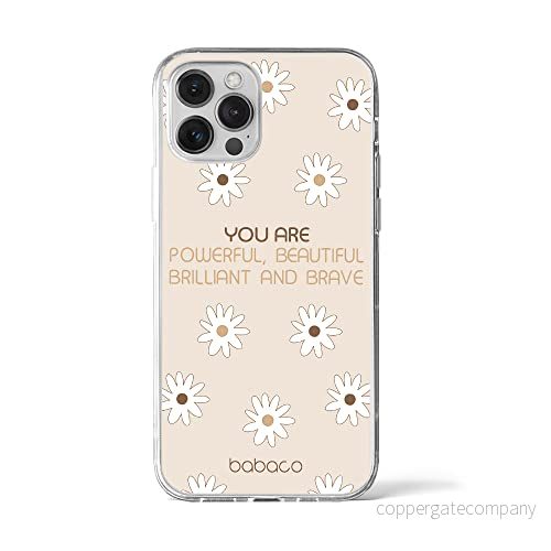 ERT GROUP mobiltelefonfodral för Apple Iphone 12 PRO MAX originalt och officiellt licensierat Babaco mönster Positive vibes 003, fodral tillverkad av TPU plast 5903932970319