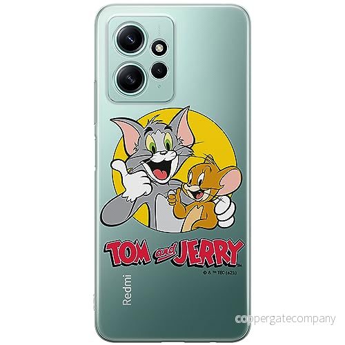 ERT GROUP mobiltelefonfodral för Xiaomi REDMI NOTE 12 4G originalt och officiellt licensierat Tom & Jerry mönster 013 optimalt anpassad till formen på mobiltelefonen, gedeeltelijk transparant 5905511944452