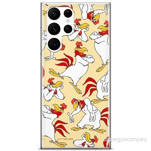 ERT GROUP mobiltelefonfodral för Samsung S22 ULTRA originalt och officiellt licensierat Looney Tunes mönster Foghorn Leghorn 001 anpassad till formen på mobiltelefonen, fodral tillverkad av TPU plast 5905511669966