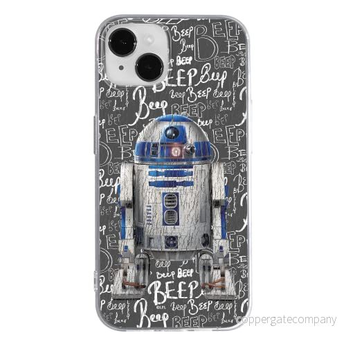 ERT GROUP mobiltelefonfodral för Apple Iphone 14 PLUS originalt och officiellt licensierat Star Wars mönster R2D2 004 optimalt anpassad till formen på mobiltelefonen, fodral tillverkad av TPU plast 5905131905321